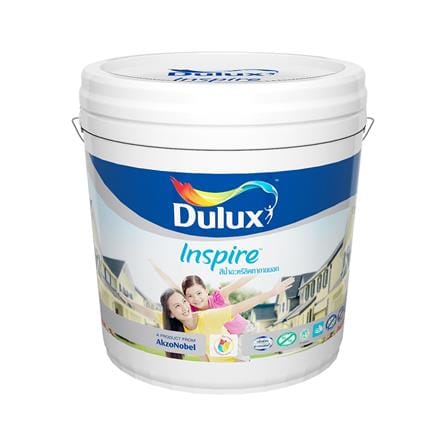 สีน้ำทาภายนอก ชนิดด้าน DULUX INSPIRE BASE A สีขาว 9 ลิตร_0
