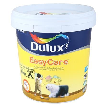 WATER-BASED INTERIOR PAINT DULUX EASYCARE BASE A WHITE SEMI-GLOSS 9L