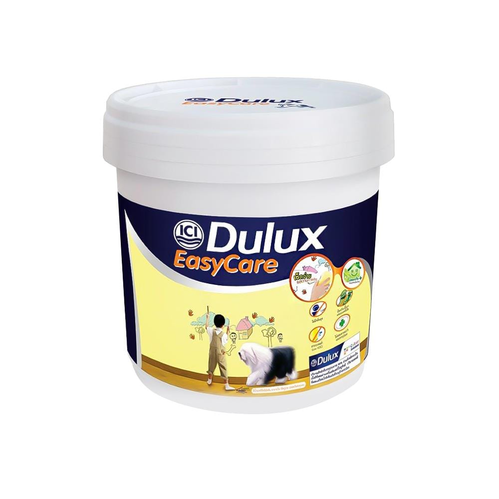 สีน้ำทาภายใน DULUX EASY CARE BASE C สีขาว กึ่งเงา 9 ลิตร