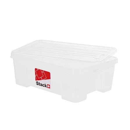 กล่องเก็บของ ฝาล็อค DKW A4 STACKO 6651 10 ลิตร สีใส_2