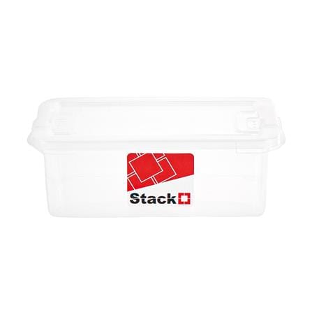กล่องเก็บของ ฝาล็อค STACKO 6657 6 ลิตร สีใส_1