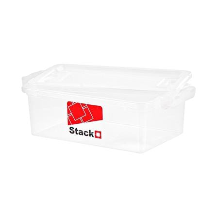 กล่องเก็บของ ฝาล็อค STACKO 6657 6 ลิตร สีใส_2