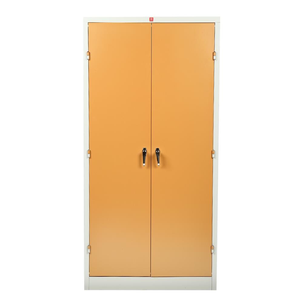 ตู้เหล็กสูงบานเปิดทึบ LUCKY WORLD KWS-183-EG สีน้ำตาล
