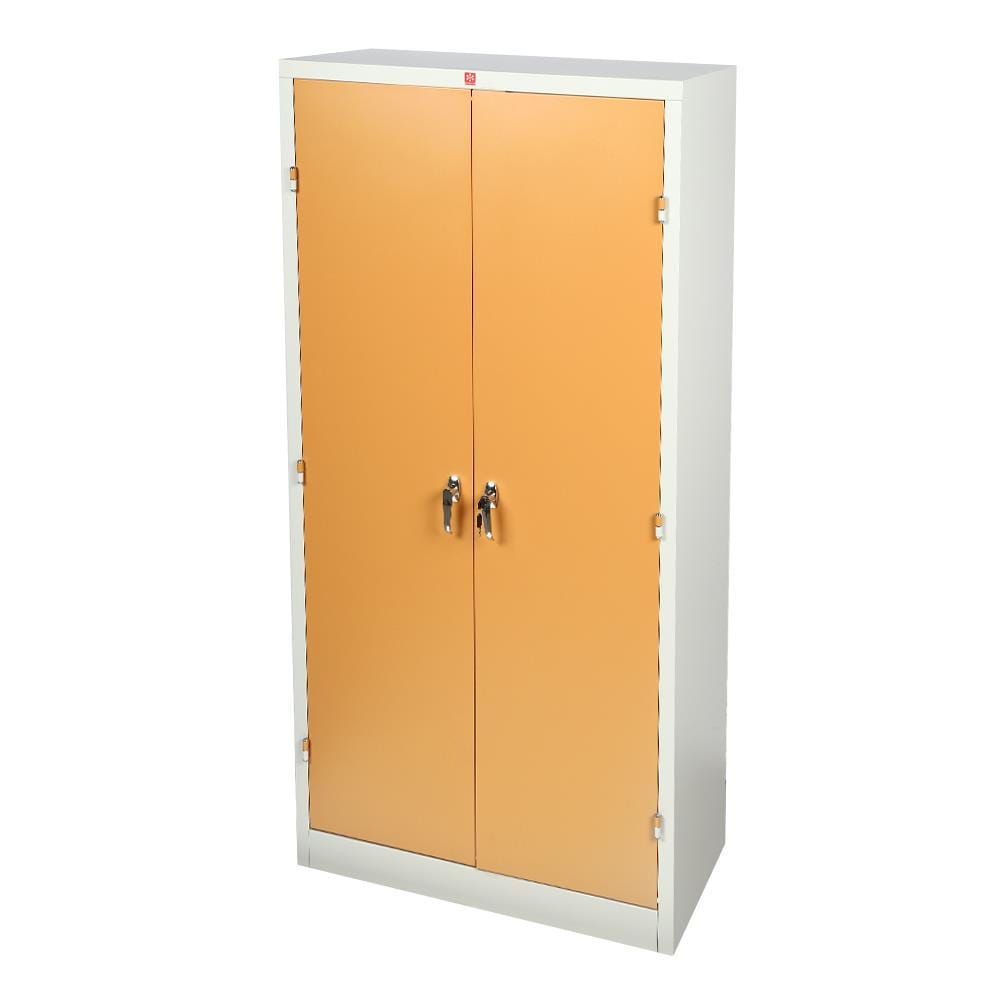 ตู้เหล็กสูงบานเปิดทึบ LUCKY WORLD KWS-183-EG สีน้ำตาล