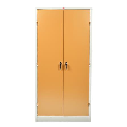 ตู้เหล็กสูงบานเปิดทึบ LUCKY WORLD KWS-183-EG สีน้ำตาล_0