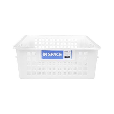 ตะแกรงใส่ของเหลี่ยม INSPACE KECH 5180 สีขาว_2