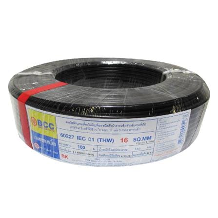 สายไฟ THW IEC01 BCC 1x16 ตร.มม. 100 ม. สีดำ_0