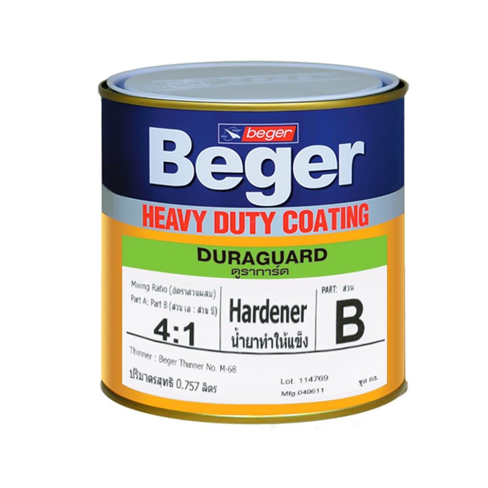 สีอุตสาหกรรมเร่งการเซ็ทตัว BEGER DURAGUARD 1/4 แกลลอน