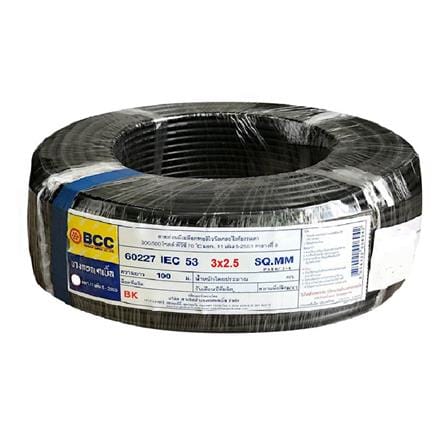 สายไฟ VCT IEC53 BCC 3x2.5 ตร.มม. 100 ม. สีดำ_0