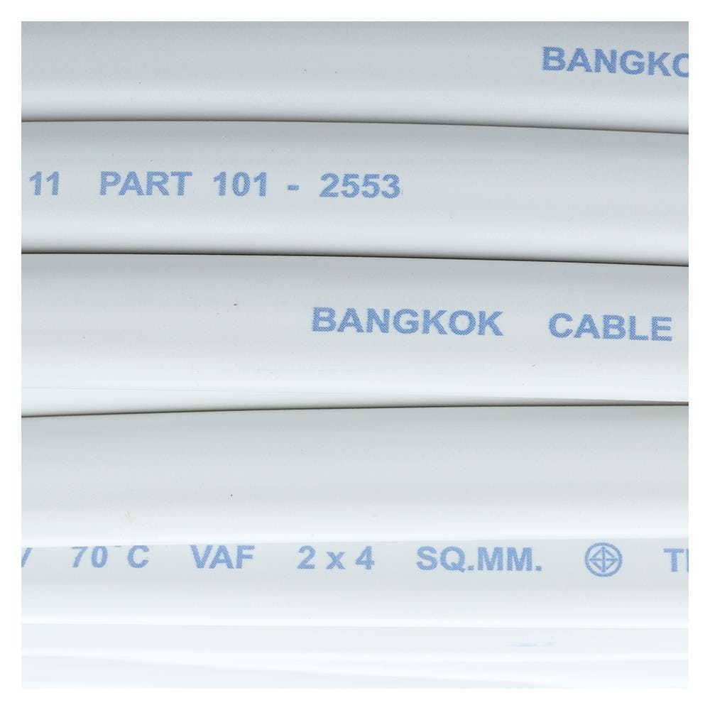 สายไฟ VAF-G BCC 2x4/4 ตร.มม. 100 ม. สีขาว
