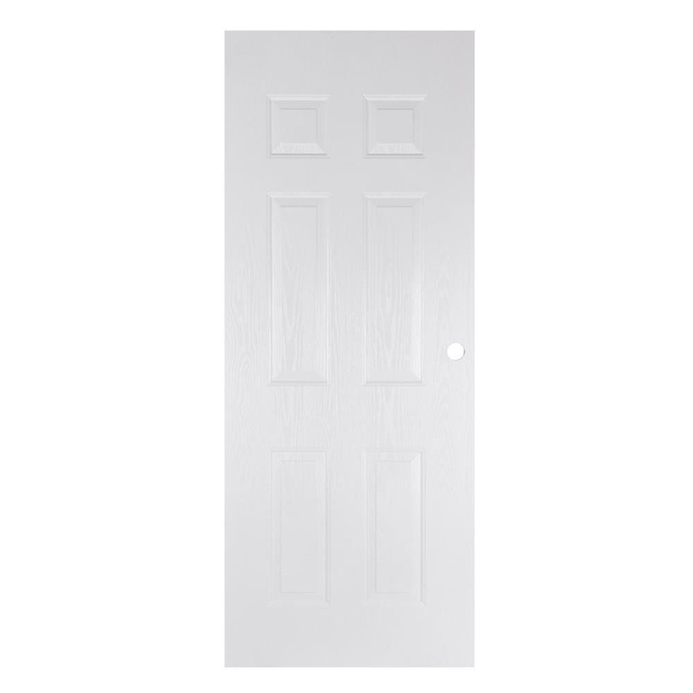 ประตูภายนอก UPVC AZLE ET-04 80X200 ซม. สีขาว เจาะลูกบิด