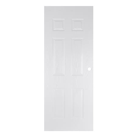 ประตูภายนอก UPVC AZLE ET-04 80X200 ซม. สีขาว เจาะลูกบิด