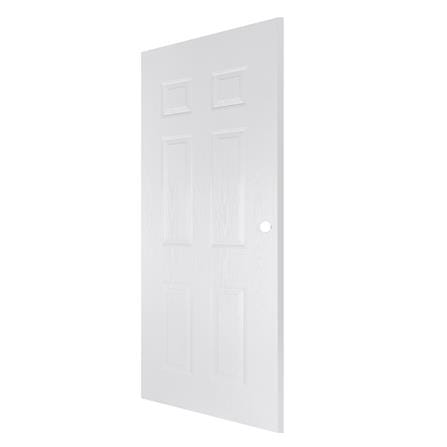 ประตูภายนอก UPVC AZLE ET-04 80X200 ซม. สีขาว เจาะลูกบิด_1