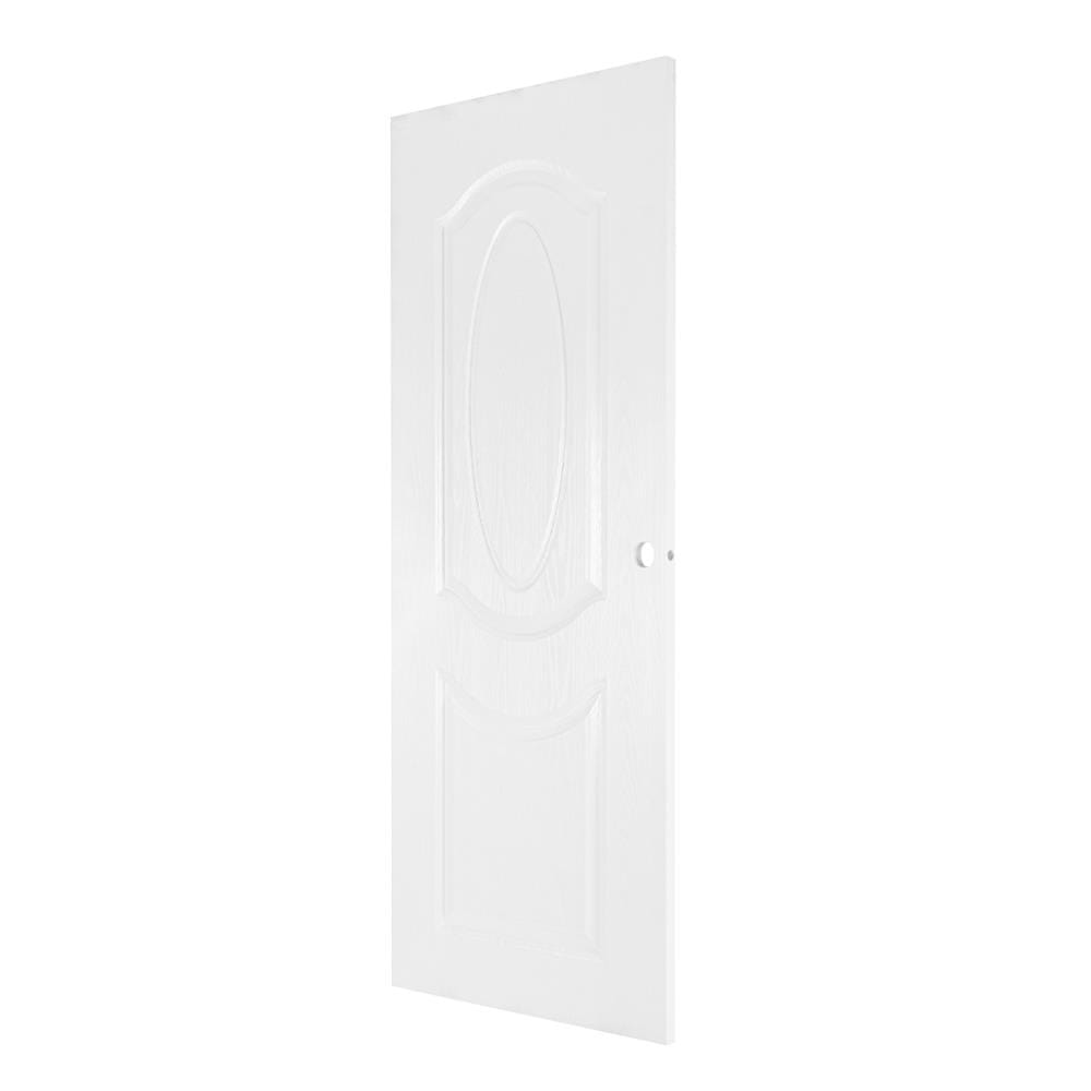 ประตูภายนอก UPVC AZLE ET-02 80X200 ซม. สีขาว เจาะลูกบิด