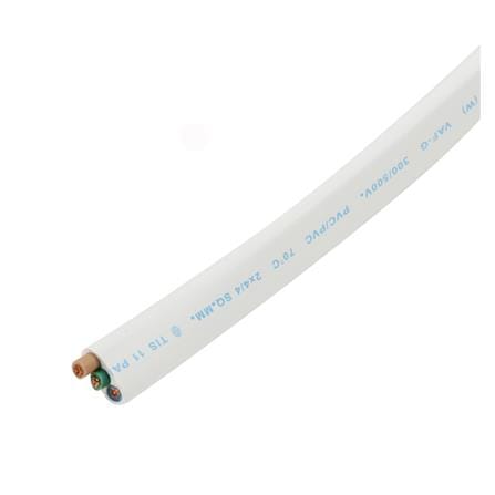 สายไฟ VAF-G YAZAKI 2x4/4 ตร.มม. 100 ม. สีขาว_1