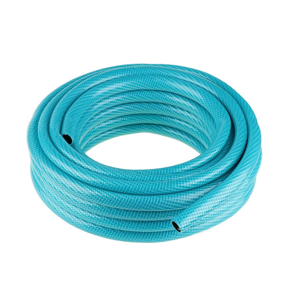 สายยางม้วน PVC KNITTING SPRING 5/8 นิ้ว X 15 ม. สีฟ้า