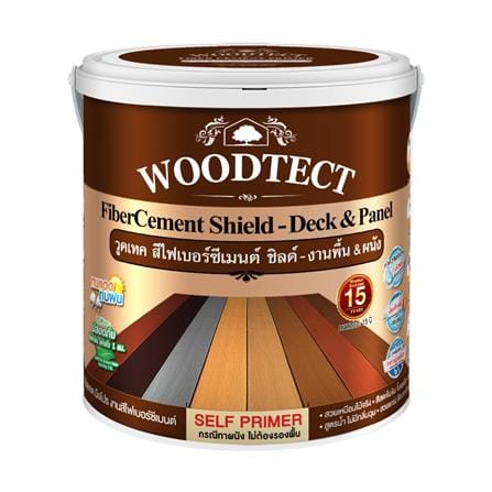 สีทาพื้นไม้ไฟเบอร์ซีเมนต์ WOODTECT FD-505 สีไม้โอ๊ค ด้าน 1 แกลลอน