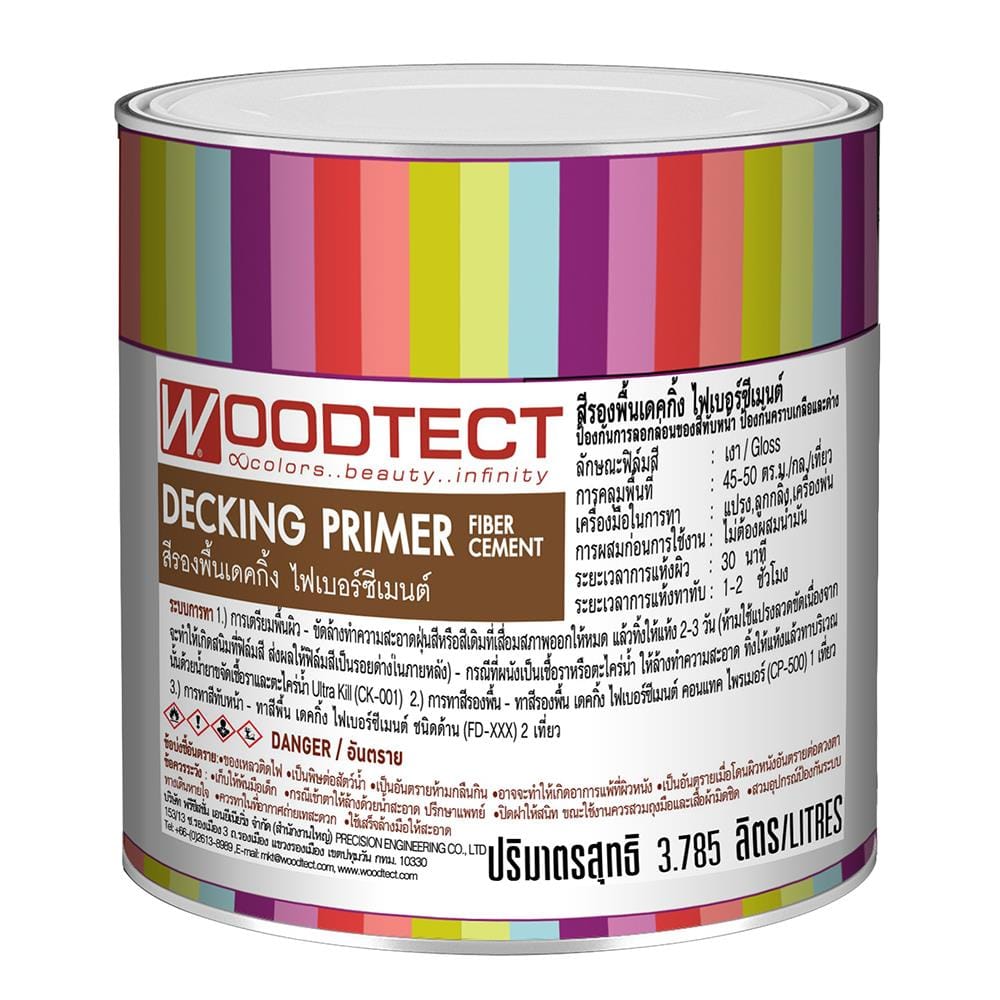 สีรองพื้นไม้ WOODTECT DECKING PRIMER CP500 1 แกลลอน