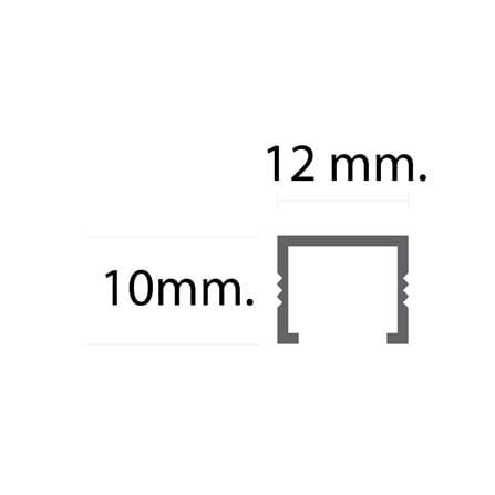 กรุยเชิงอะลูมิเนียม DP BAS102021 12 มม. 2 ม. สีเงินปัดลาย_2