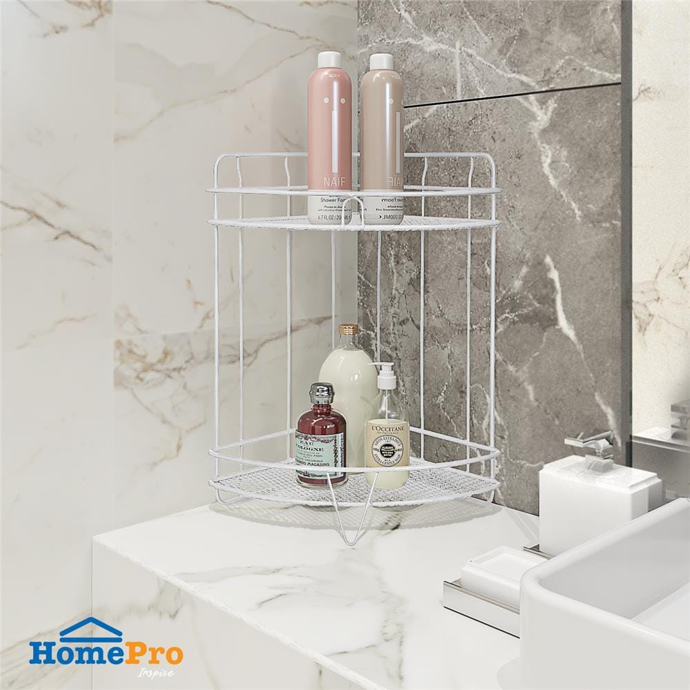 ชั้นวางของเข้ามุม 2 ชั้น BATH TIME BT 7132E สีขาว