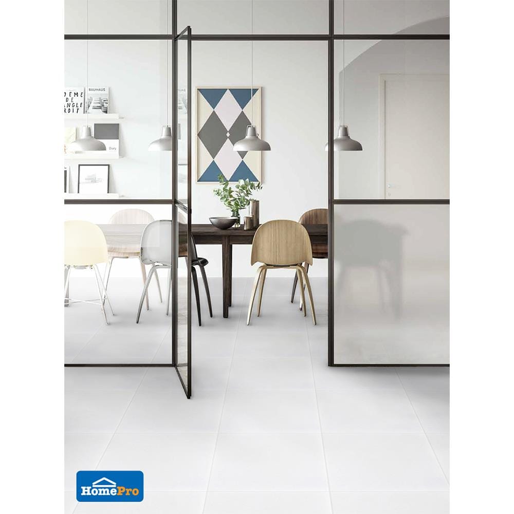 กระเบื้องพื้น 40x40 ซม. ไวท์ มาเบิ้ล 0.96M2