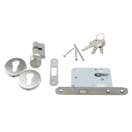 ตลับกุญแจ MORTISE  HAFELE 499.65.010 สีสเตนเลส