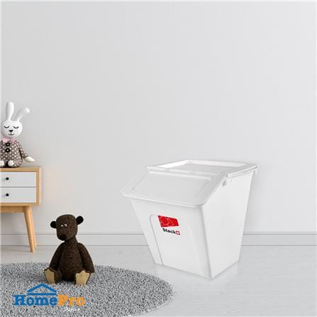 กล่องเก็บของ STACKO PARROT NEST 27 ลิตร สีขาว_3