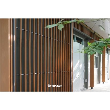 ไม้ระแนงกลวง THAISUN MDRH01-1 2.5x10x300 ซม. สีไม้สัก_3