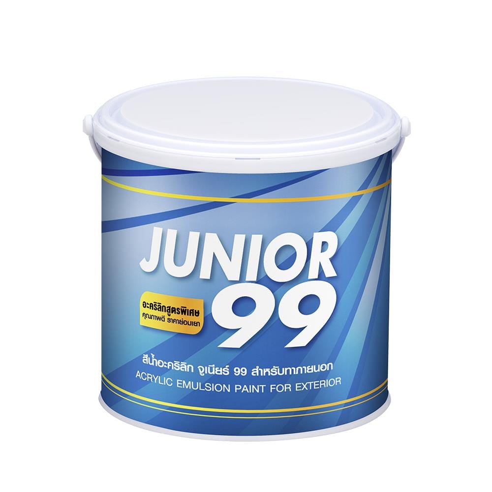 สีน้ำทาภายนอก NIPPON PAINT JUNIOR99 900 สีขาว ด้าน 1 แกลลอน