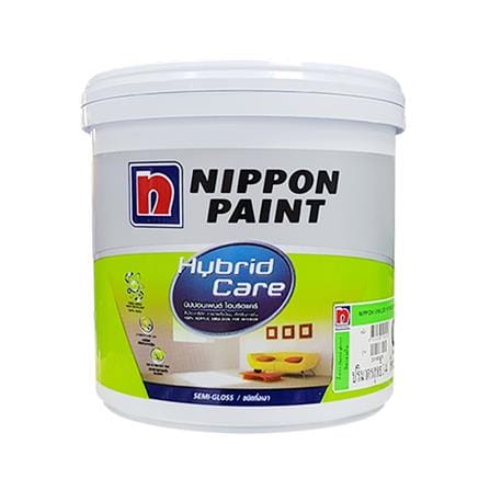 สีน้ำทาภายใน ชนิดกึ่งเงา NIPPON PAINT HYBRIDCARE BASE C 1 แกลลอน_0