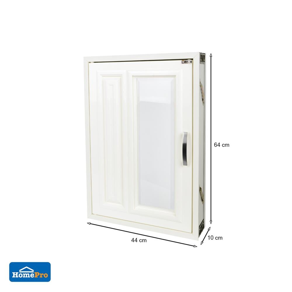 บานซิงค์ CABIN กระจก+ลูกฟัก 44x64 ซม. สีครีม