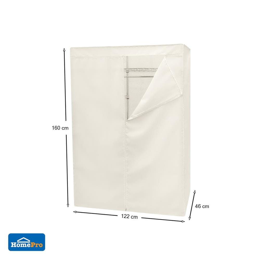 ผ้าคลุมตู้เสื้อผ้า PLIM 120 ซม. สีขาว