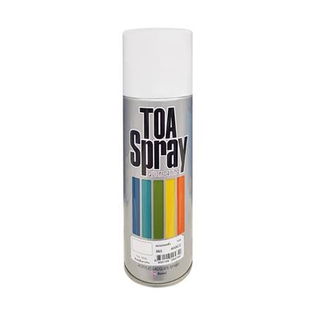 ACRYLIC LACQUER SPRAY PAINT TOA 65 FLAT WHITE PRIMER 400CC_0