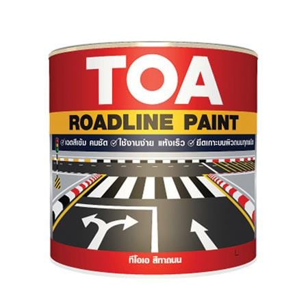 สีทาถนน ไม่สะท้อนแสง TOA ROADLINE 709 สีดำ 1 แกลลอน_0