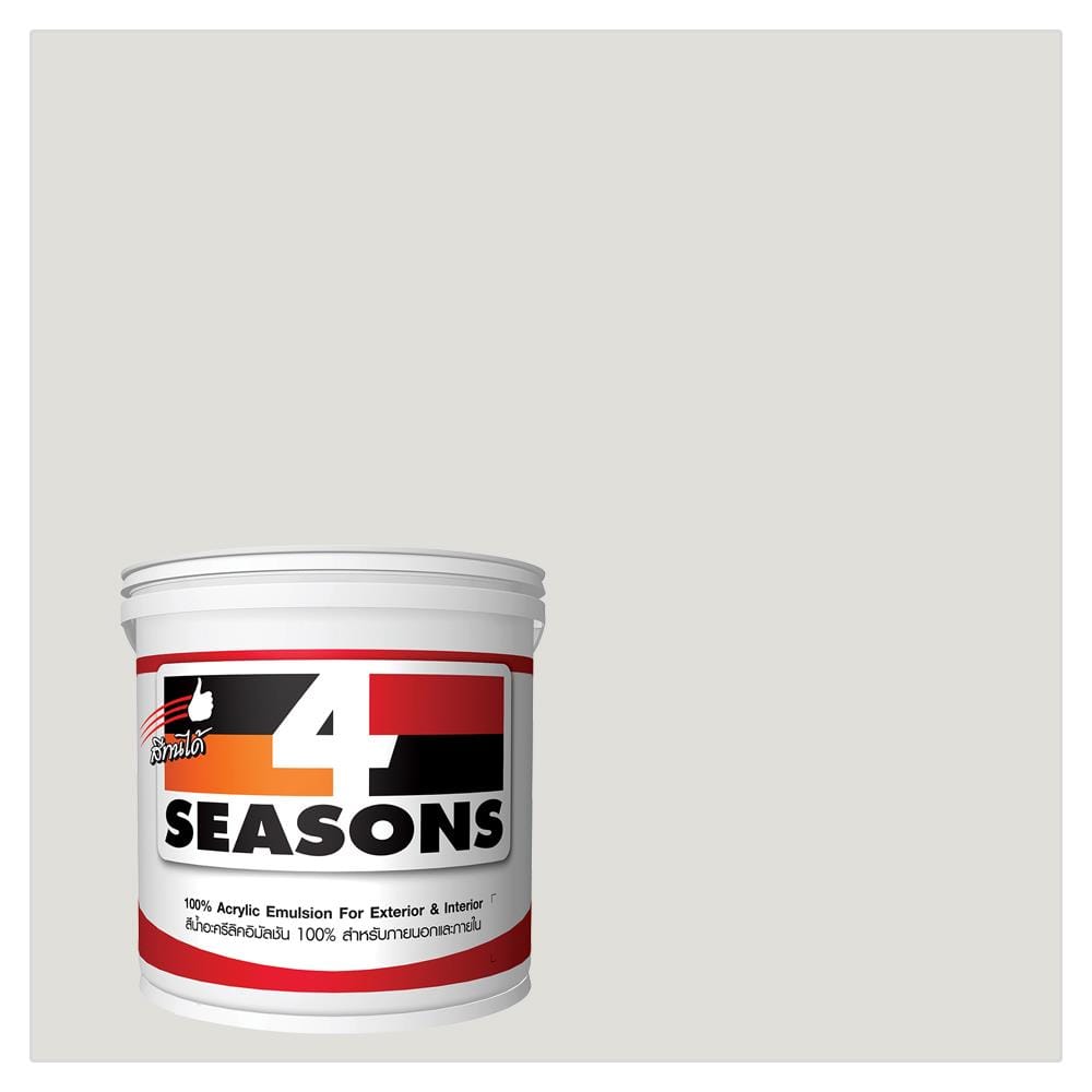 สีน้ำทาภายใน TOA 4 SEASONS #A5004 สีขาว ด้าน 5 แกลลอน