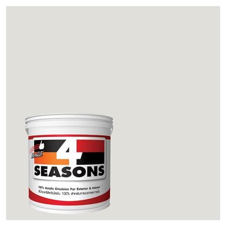 สีน้ำทาภายใน TOA 4 SEASONS #A5004 สีขาว ด้าน 5 แกลลอน_0