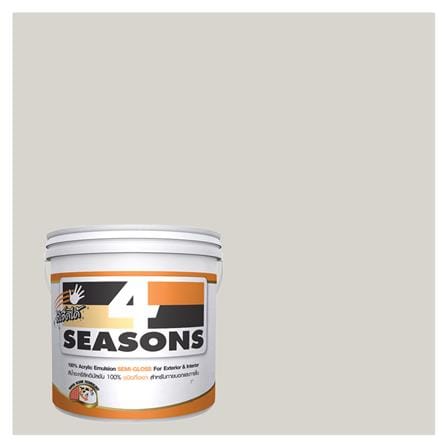 สีน้ำทาภายนอก TOA 4 SEASONS #A5002 PASTEL GREY กึ่งเงา 5 แกลลอน_0