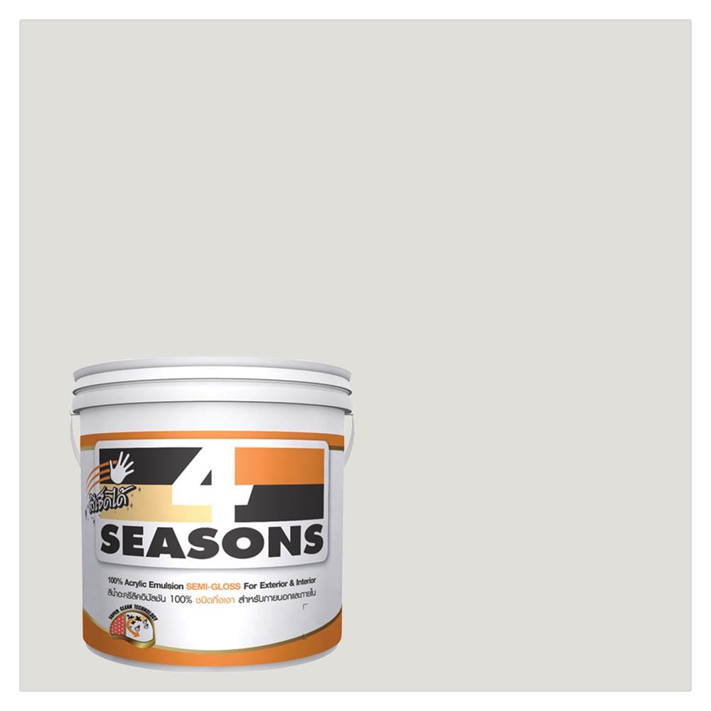 สีน้ำทาภายนอก TOA 4 SEASONS A5001 สีเทา กึ่งเงา 1 แกลลอน