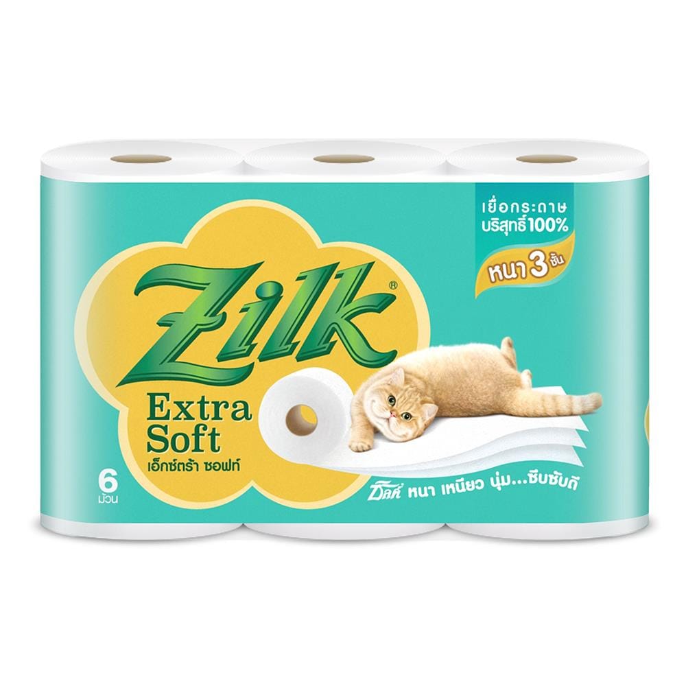 กระดาษชำระ ZILK EXTRA SOFT แพ็ค6