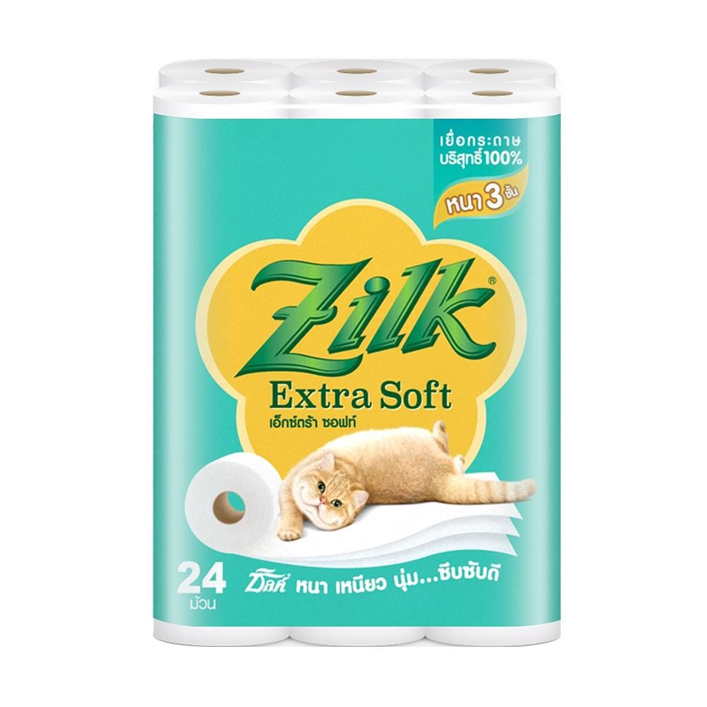 กระดาษชำระ ZILK EXTRA SOFT แพ็ค24