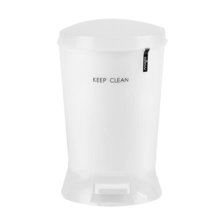 ถังขยะเหยียบรี HH2510P ขนาด 12L สีขาว_1