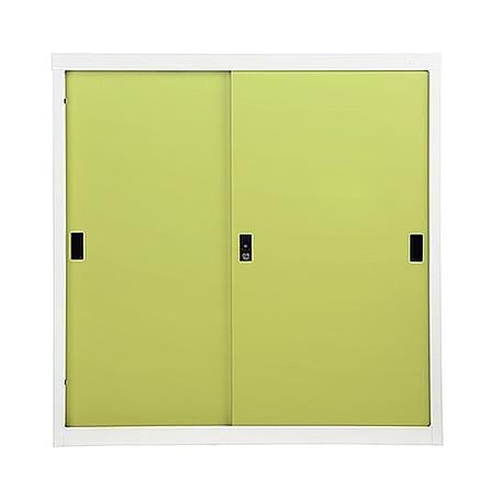 ตู้เหล็กบานเลื่อนทึบ KIOSK SOD-3 DG/GR สีเขียว_0