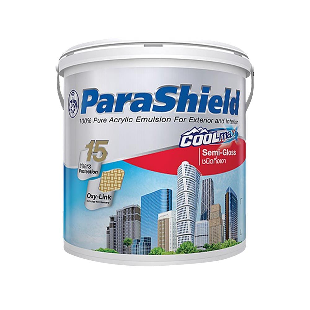สีน้ำทาภายนอก ชนิดกึ่งเงา CAPTAIN PARASHIELD COOLMAX BASE B 1/4 แกลลอน