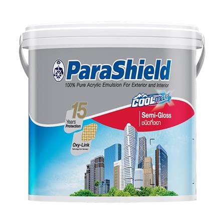 สีน้ำทาภายนอก ชนิดกึ่งเงา CAPTAIN PARASHIELD COOLMAX 3500 สีขาว 1 แกลลอน_0