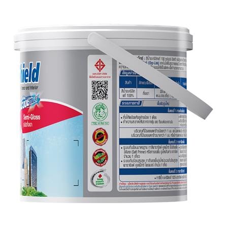 สีน้ำทาภายนอก ชนิดกึ่งเงา CAPTAIN PARASHIELD COOLMAX 3500 สีขาว 1 แกลลอน_2