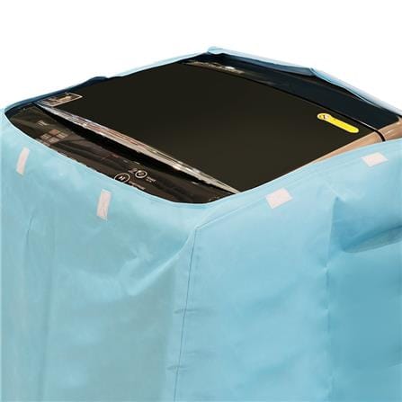 ผ้าคลุมเครื่องซักผ้าฝาบน 10 กก. CKR PLASTIC F-T004 70X74X110 ซม. สีฟ้าทึบ_2