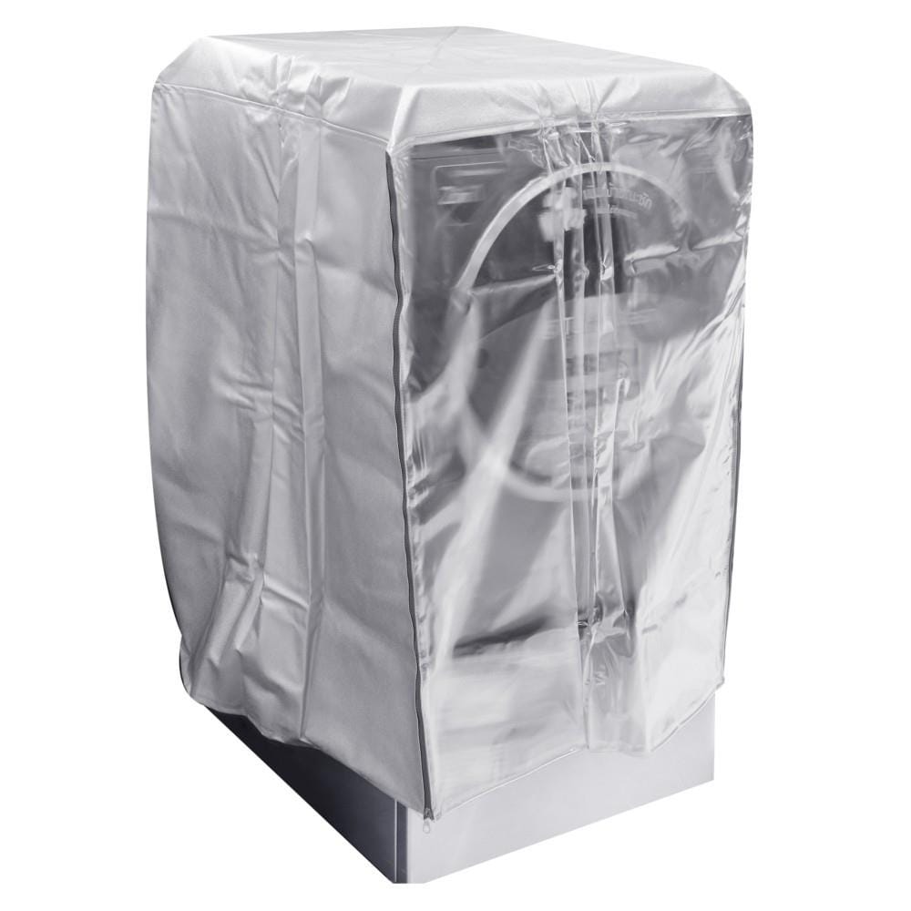 ผ้าคลุมเครื่องซักผ้าฝาหน้า 14-21 กก. CKR PLASTIC F-F003 70X74X100 ซม. สีเงินใส