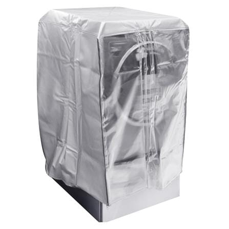 ผ้าคลุมเครื่องซักผ้าฝาหน้า 14-21 กก. CKR PLASTIC F-F003 70X74X100 ซม. สีเงินใส_1