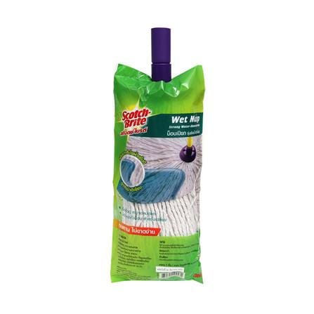 หัวม็อบผ้าคอตตอนหัวจุก SCOTCH-BRITE 5 นิ้ว สีขาว_0