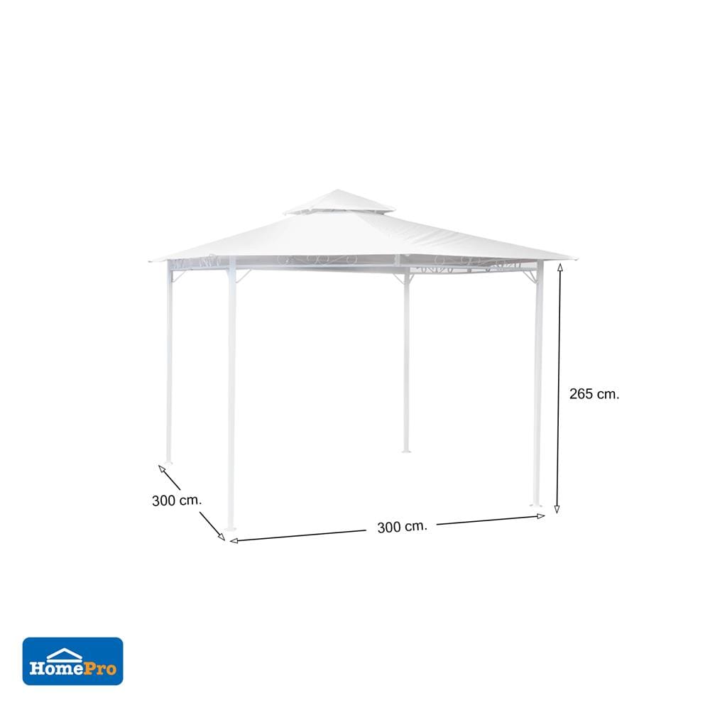 เต็นท์สนาม SPRING HAVANA GAZEBO 3x3 ม. สีขาว